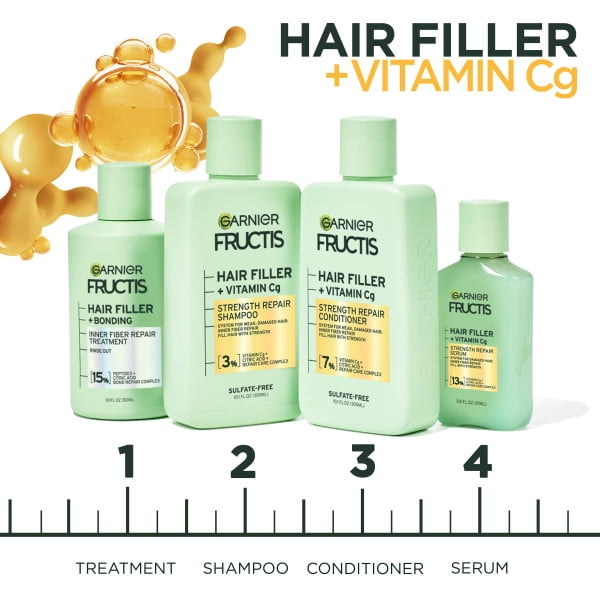 Garnier Fructis Hair Filler Vitamin Strength Repair Hair Regimen Set, 10.1 fl oz