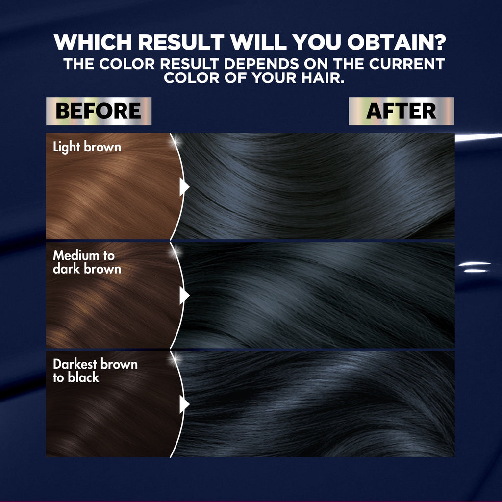 Garnier Nutrisse Ultra Nourishing Hair Color Creme, BL21 Blue Black, 1 Kit