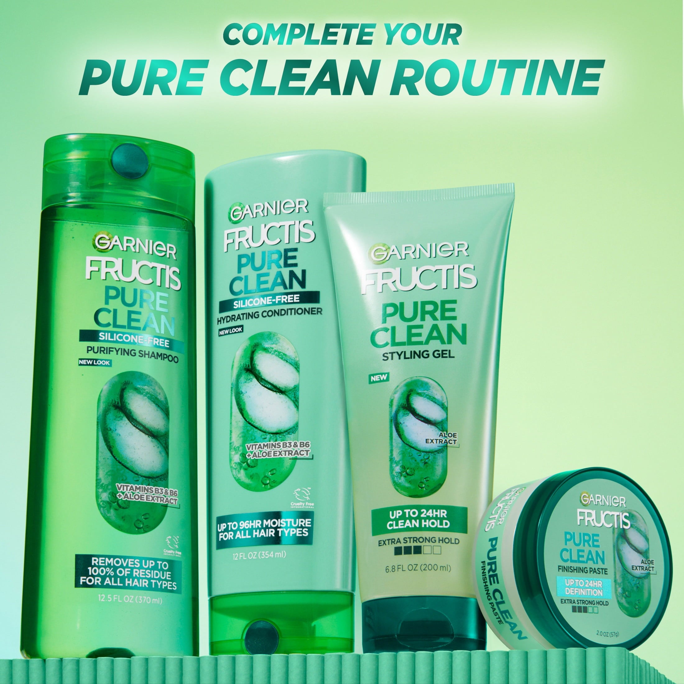 Garnier Fructis Style 24H Definition Hair Styling Gel, 2 oz Travel Size