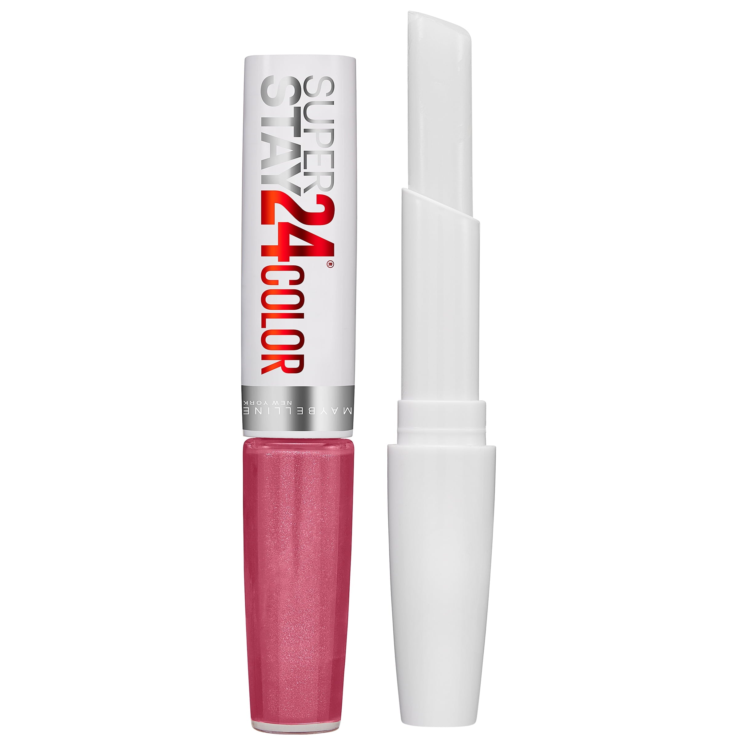 (2 pack) Maybelline Super Stay 24 2-Step Liquid Lipstick Makeup, 055 Perpetual Plum, 1 Kit