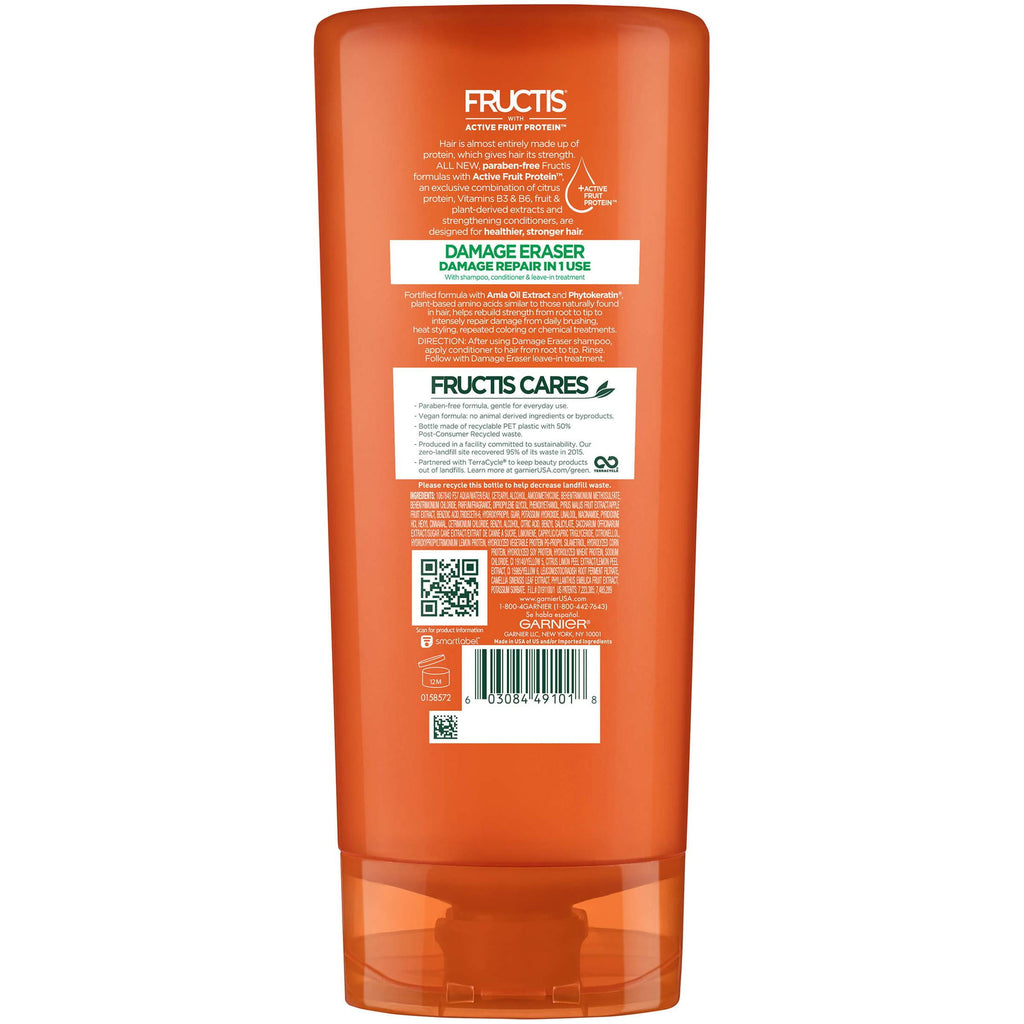 Garnier Fructis Damage Eraser Color Protection Conditioner with Fruit Protein, 21 fl oz