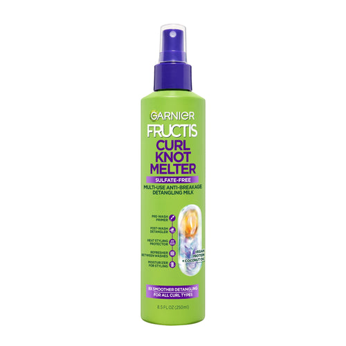 (2 pack) Garnier Fructis Curl Knot Melter Detangling Hair Spray, 8.5 fl oz