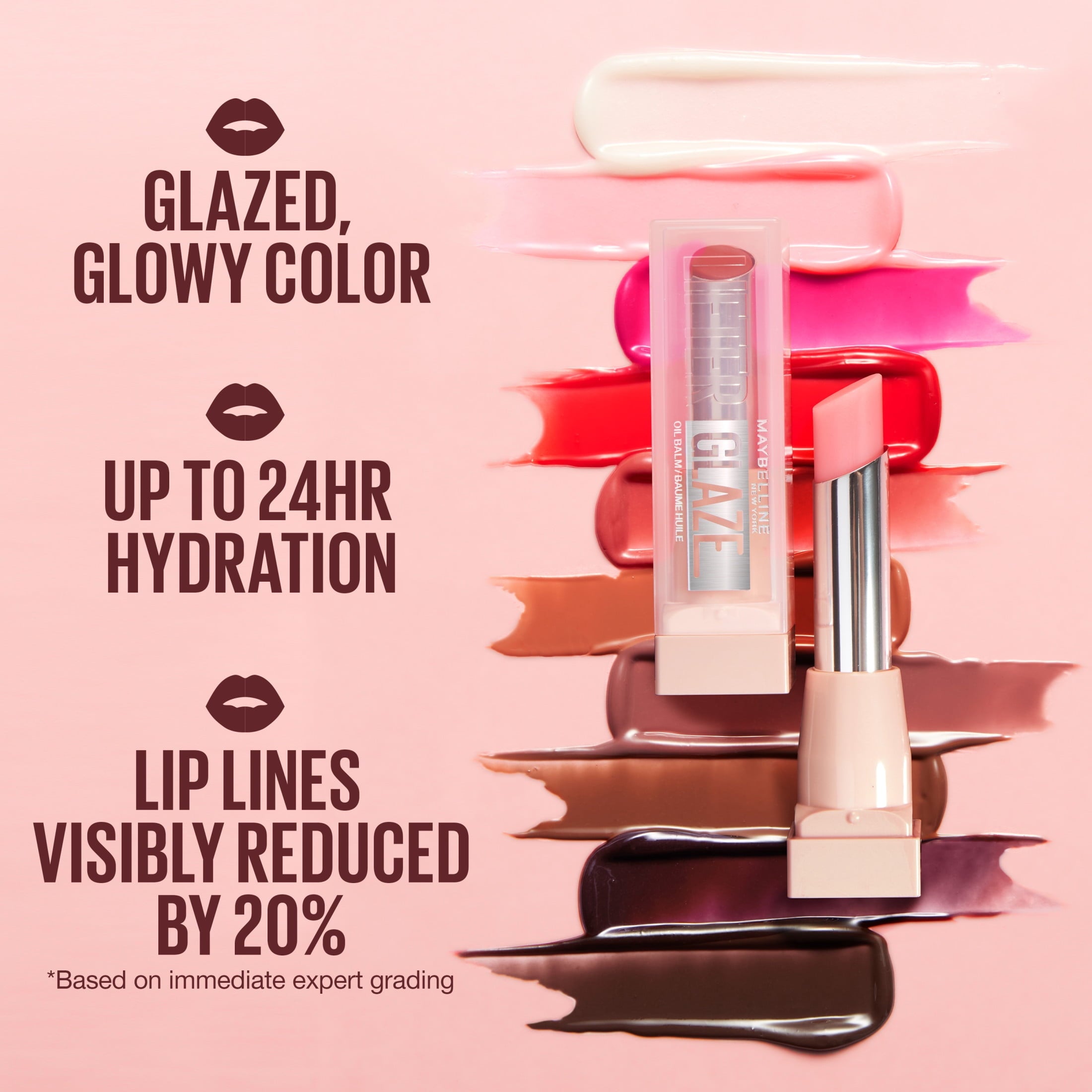 Maybelline Lifter Glaze Hydrating Lip Gloss Oil Balm with Hydrating Oil Blend, Espresso Kiss, 0.1 oz