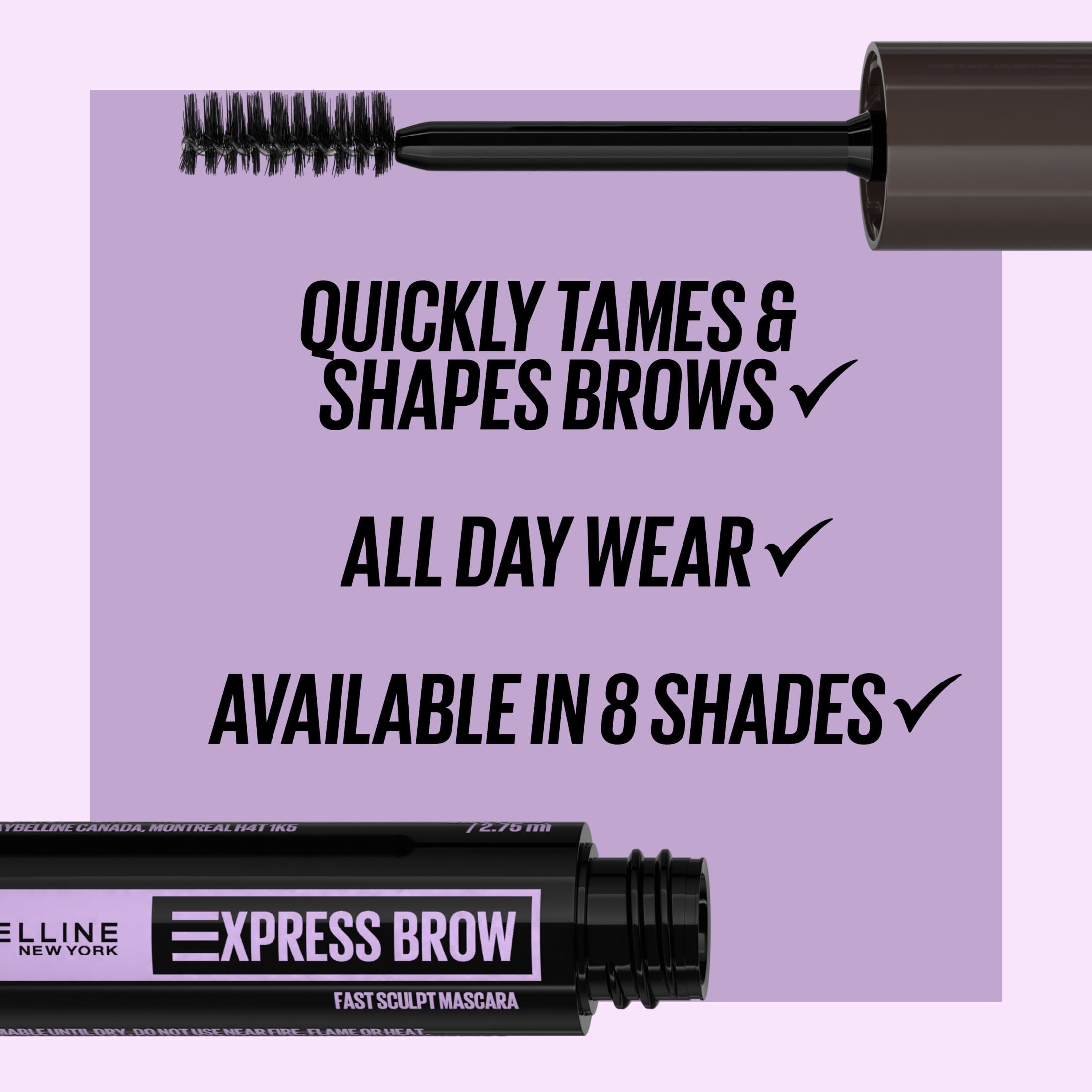 Maybelline Brow Fast Sculpt Eyebrow Gel Mascara Makeup, Soft Brown