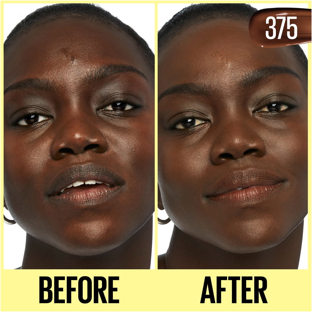 Maybelline Fit Me Tinted Moisturizer, Natural Coverage, Face Makeup, 375, 1 oza