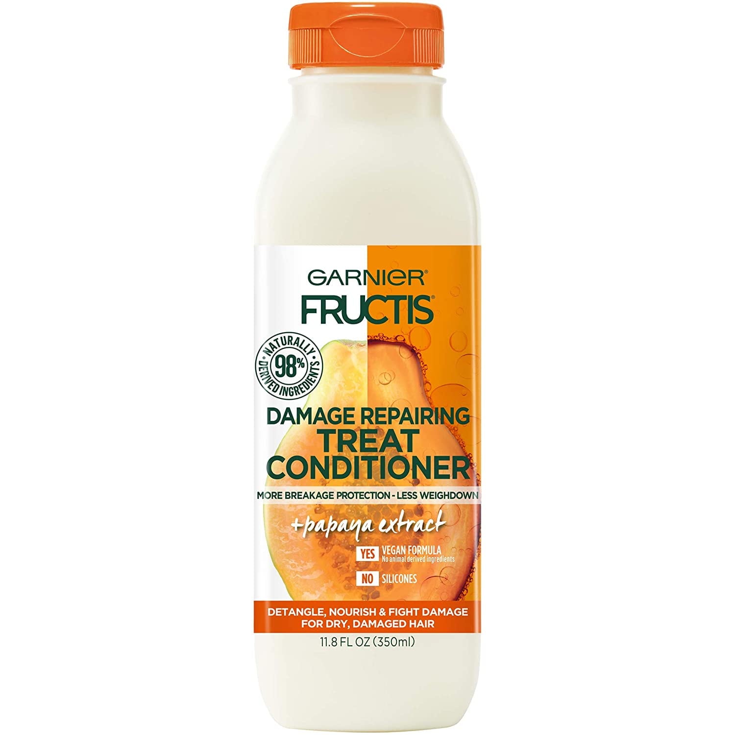 Garnier Fructis Damage Repairing Treat Conditioner with Papaya Extract, 11.8 fl oz