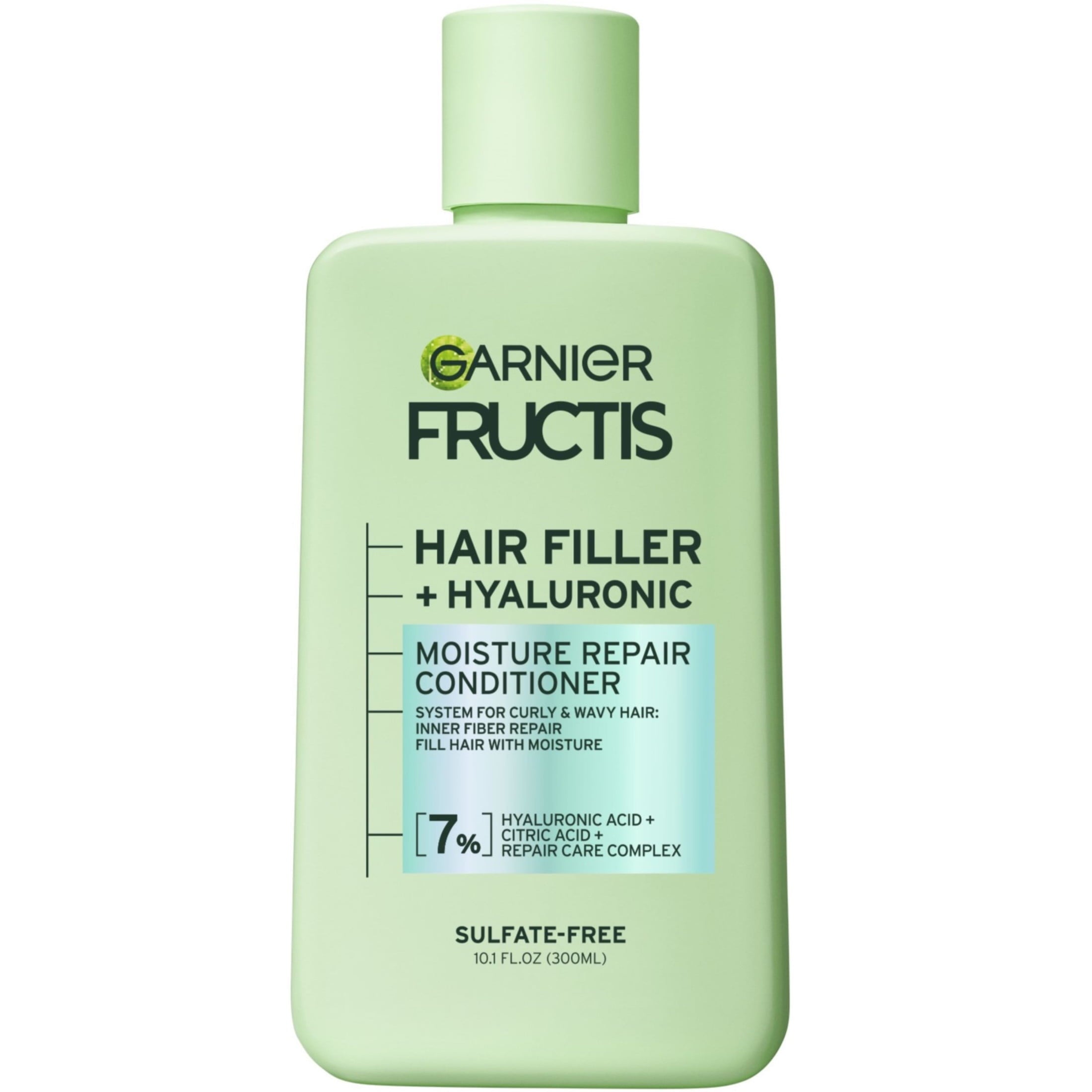 Garnier Fructis Hair Filler Moisture Repair Conditioner, Curly, Wavy Hair, 10.1 fl oz