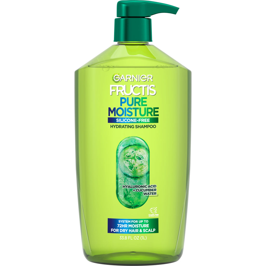 Garnier Fructis Pure Moisture Hydrating Shampoo with Hyaluronic Acid, 33.8 fl oz
