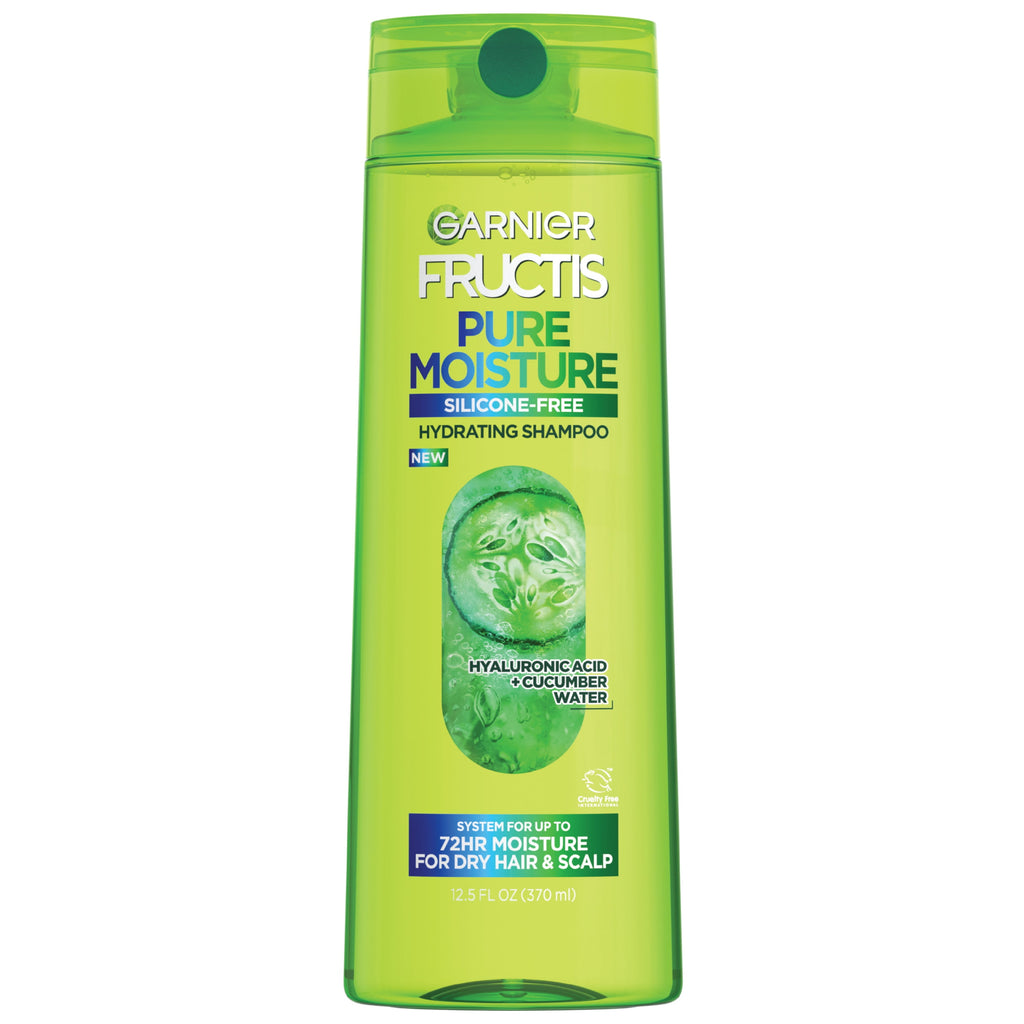 Garnier Fructis Pure Moisture Hydrating Shampoo with Hyaluronic Acid, 12.5 fl oz