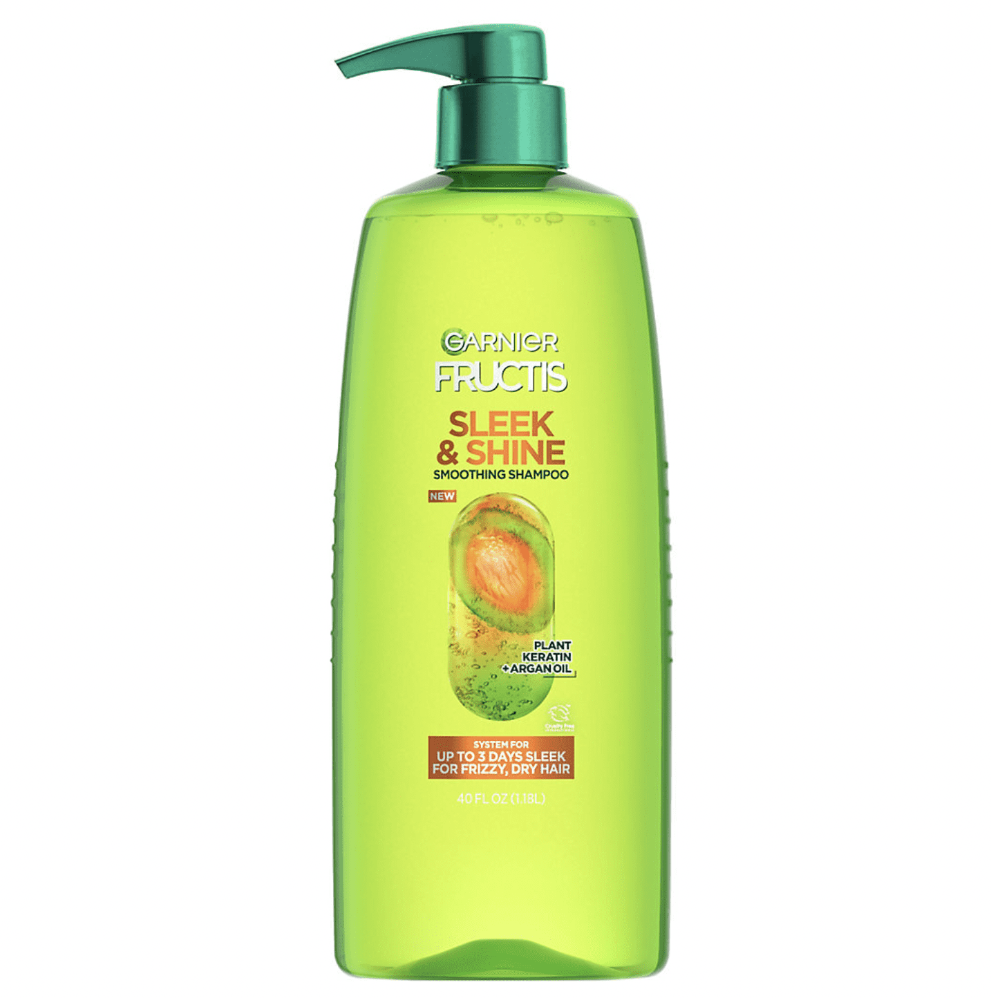 Garnier Fructis Sleek and Shine Smoothing Shampoo and Conditioner 40 Fl Oz (2 Pack)
