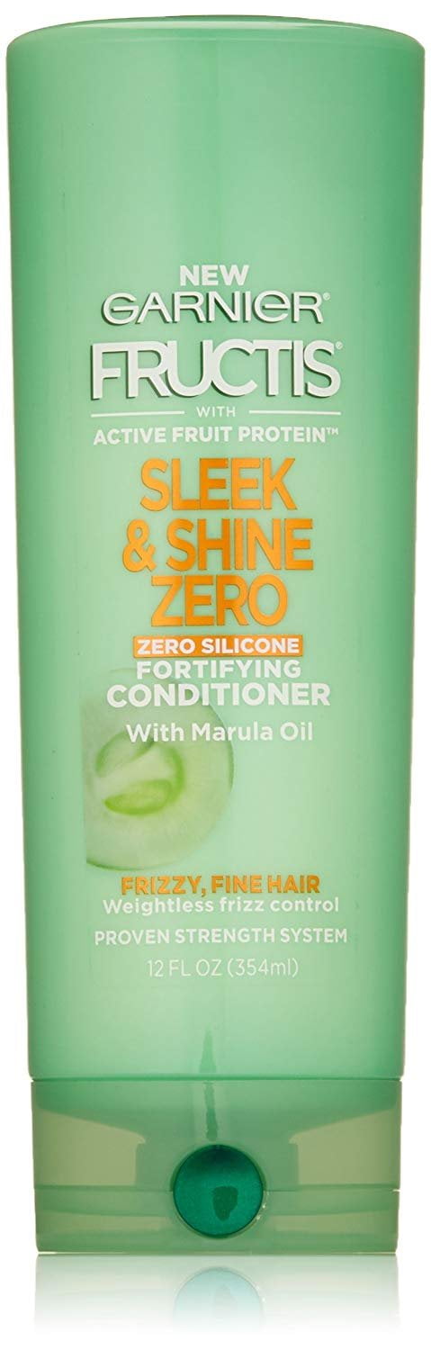 Garnier Fructis Vegan Formula Sleek & Shine Zero Conditioner, 12 Oz Each