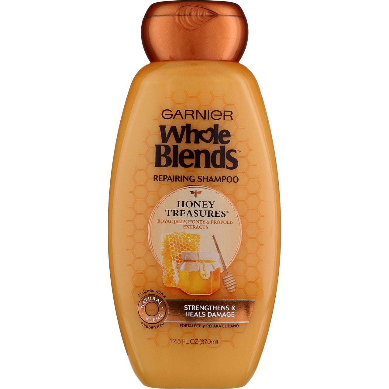 Garnier Whole Blends Repairing Shampoo, Honey Treasures, 12.5 fl oz (3 pack) (Bundle)