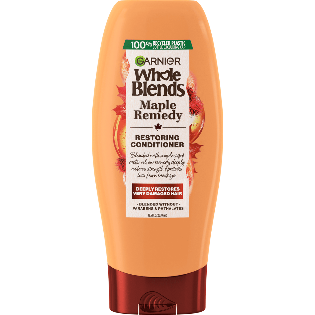 Garnier Whole Blends Restoring Repairing Conditioner Maple Remedy, All Hair Types, 12.5 fl. oz.