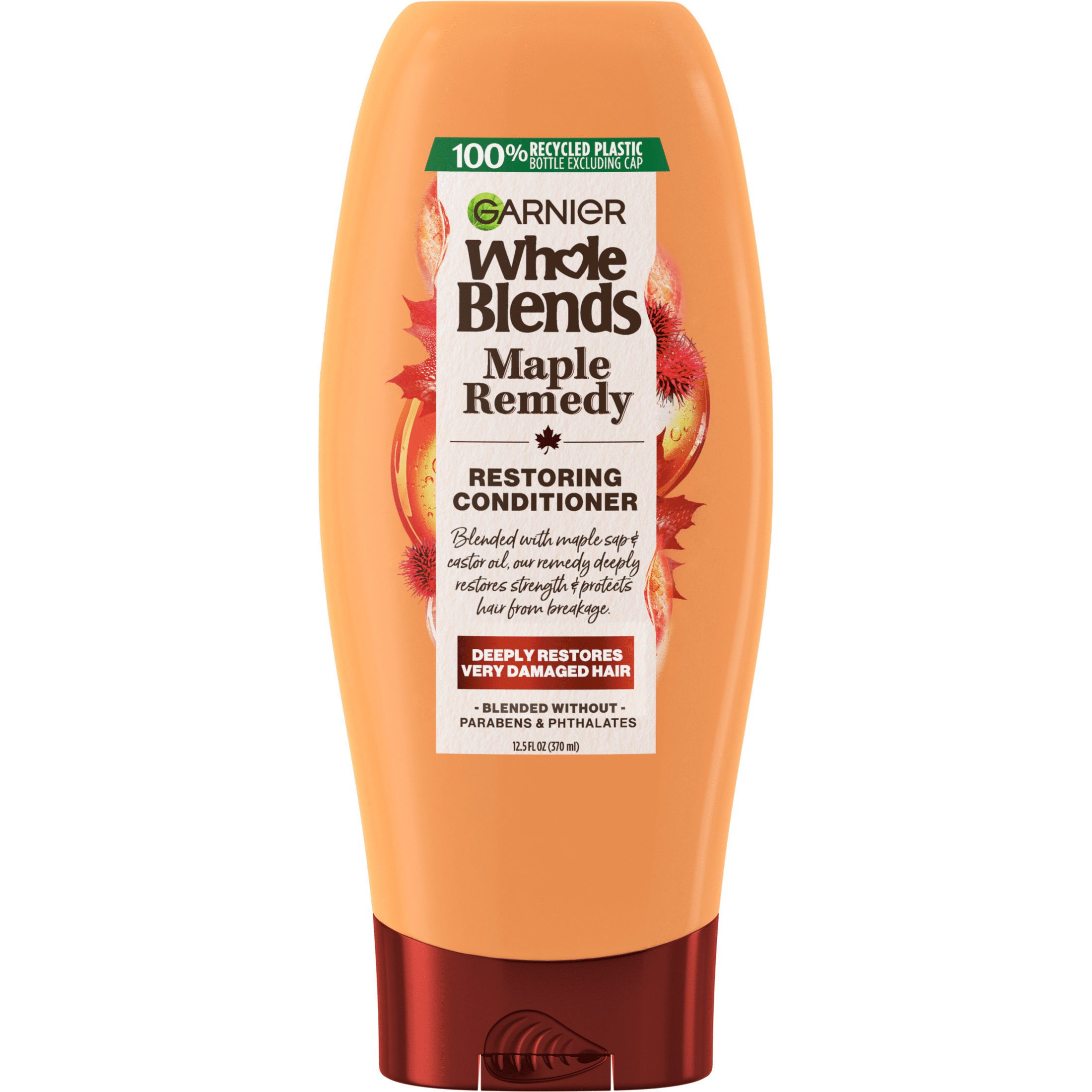 Garnier Whole Blends Restoring Repairing Conditioner Maple Remedy, All Hair Types, 12.5 fl. oz.