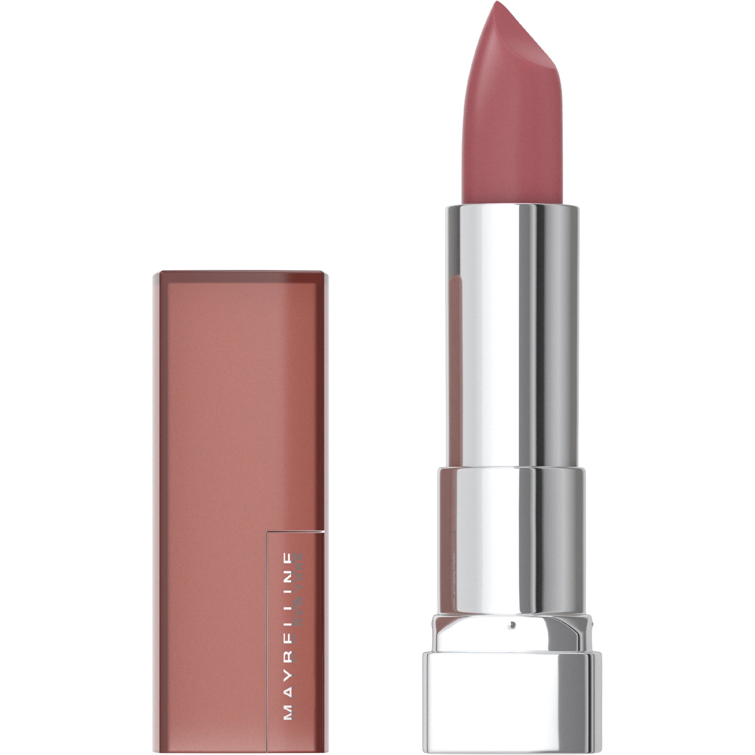 Maybelline New York Color Sensational Inti-Matte Nudes Lipstick, Brown Blush, 0.15 Oz