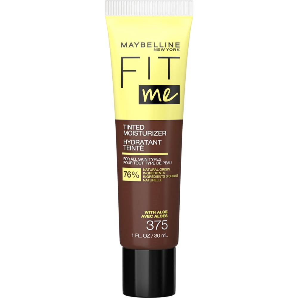 Maybelline Fit Me Tinted Moisturizer, Natural Coverage, Face Makeup, 375, 1 oza