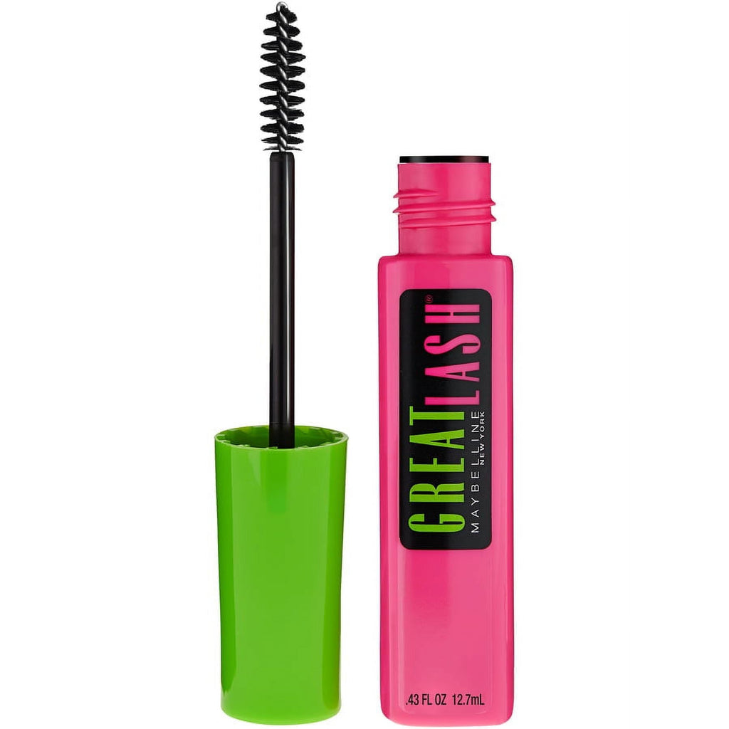 Maybelline Great Lash Volumizing Washable Mascara, Brownish Black, 0.43 fl oz