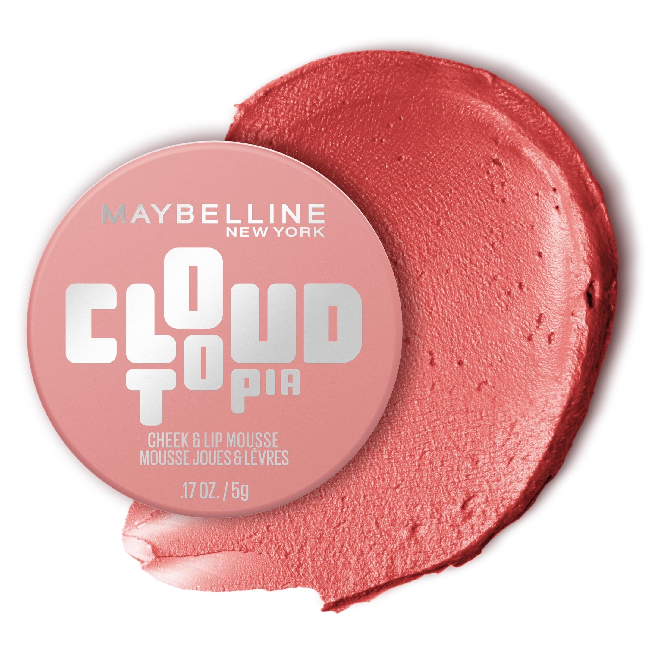 Maybelline Cloudtopia Whipped Matte Cheek and Lip Mousse Blush, Dreamy Dawn, 2.03 fl oz