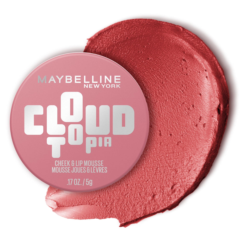 Maybelline Cloudtopia Whipped Matte Cheek and Lip Mousse Blush, Enchanted Mauve, 2.03 fl oz