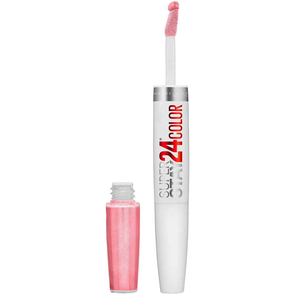 Maybelline Super Stay 24 2-Step Liquid Lipstick Makeup, So Pearly Pink, 1 kit