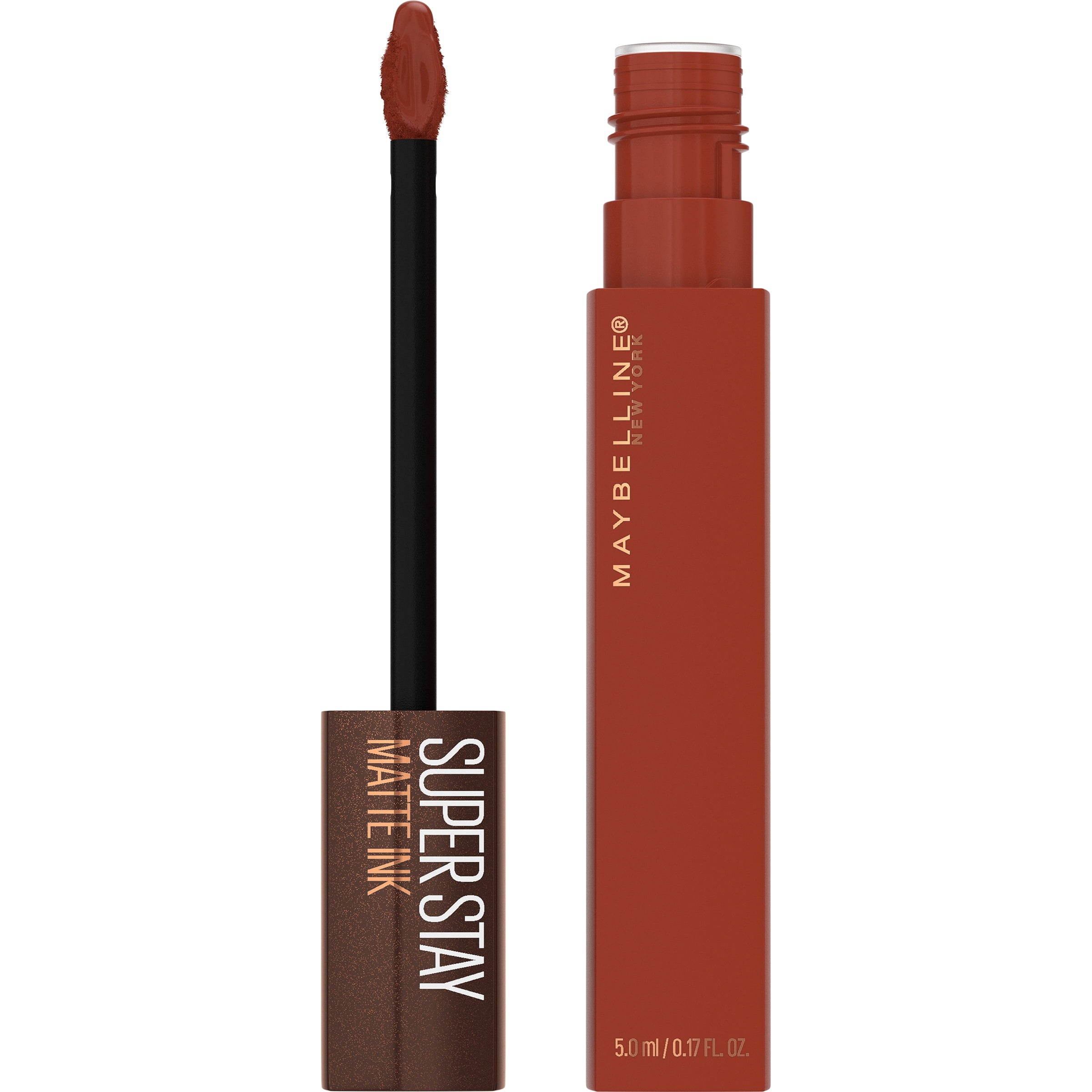 Maybelline SuperStay Matte Ink Liquid Lipstick, Coffee Edition, Cocoa Connoisseur, 0.17 fl. oz.