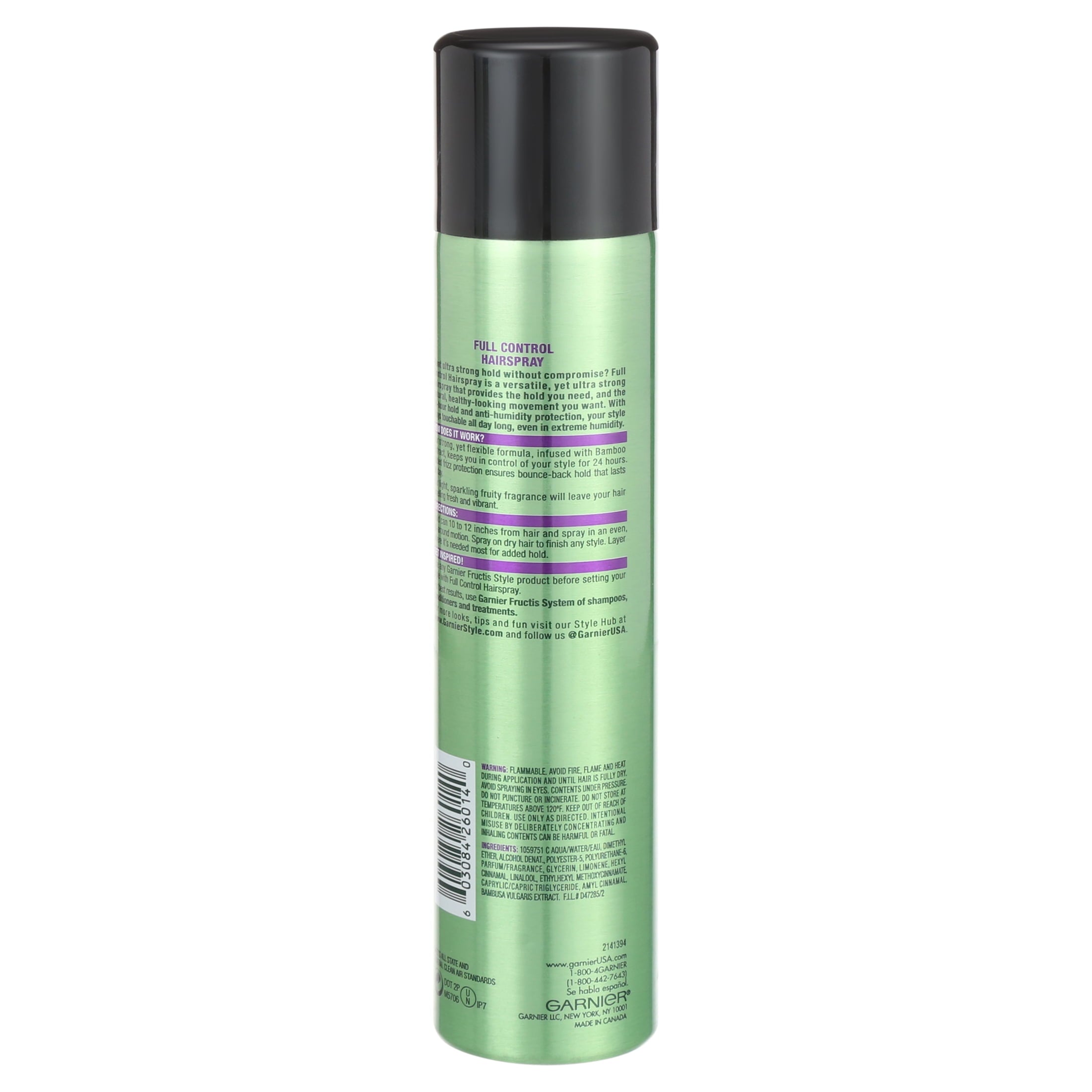 Garnier Fructis Style Full Control Hairspray, Ultra Strong Hold, 8.25 fl oz