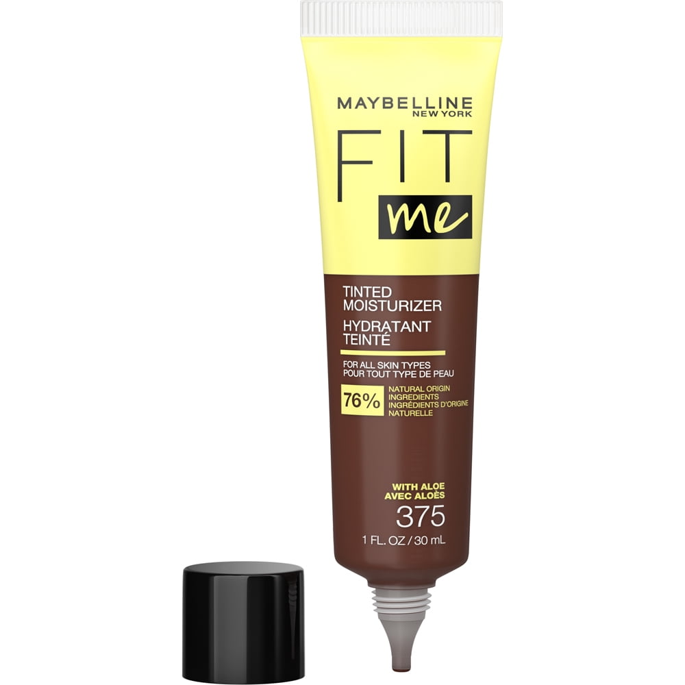 Maybelline Fit Me Tinted Moisturizer, Natural Coverage, Face Makeup, 375, 1 oza