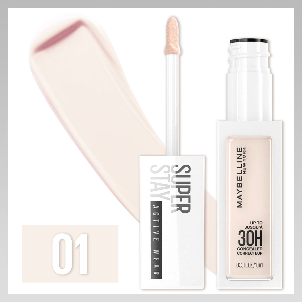 (2 pack) Maybelline Super Stay Longwear Liquid Concealer, Full Coverage, 01, 0.33 fl oz