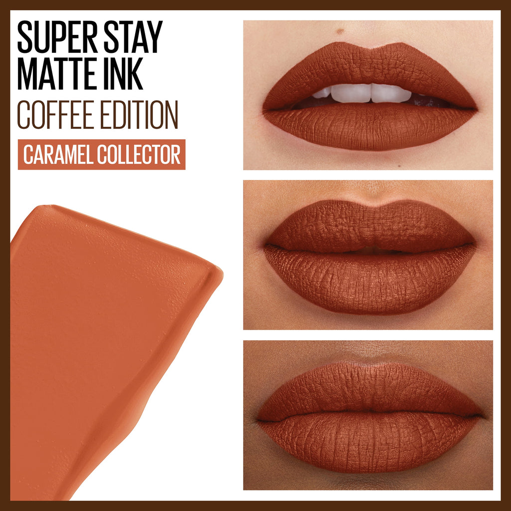 Maybelline SuperStay Matte Ink Liquid Lipstick, Coffee Edition, Caramel Collector, 0.17 fl. oz.