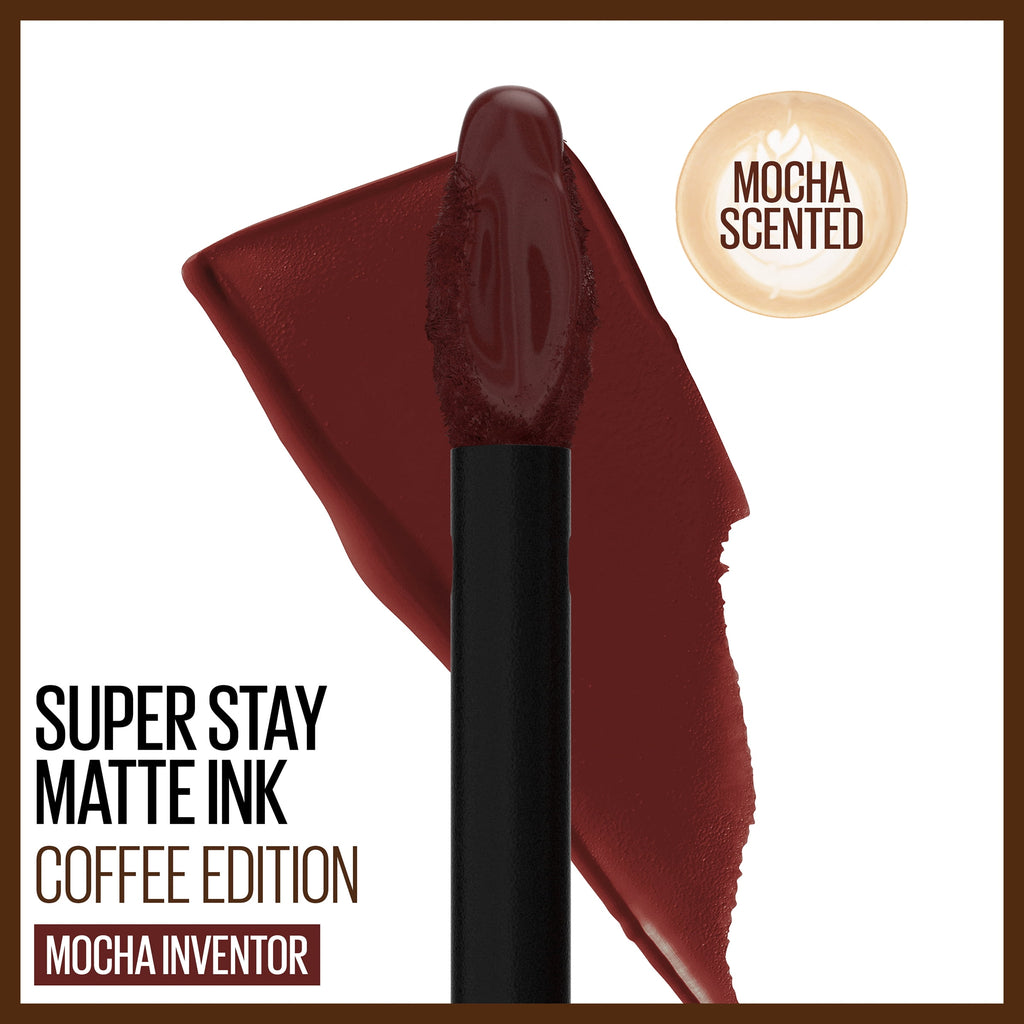 Maybelline SuperStay Matte Ink Liquid Lipstick, Coffee Edition, Mocha Inventor, 0.17 fl. oz.
