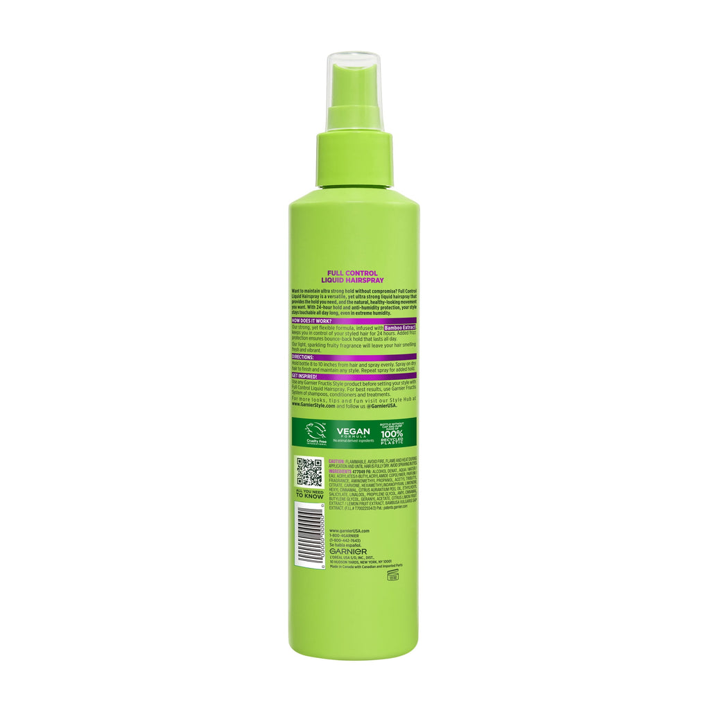 Garnier Fructis Style Full Control Hairspray, All Hair Types, 8.5 fl oz