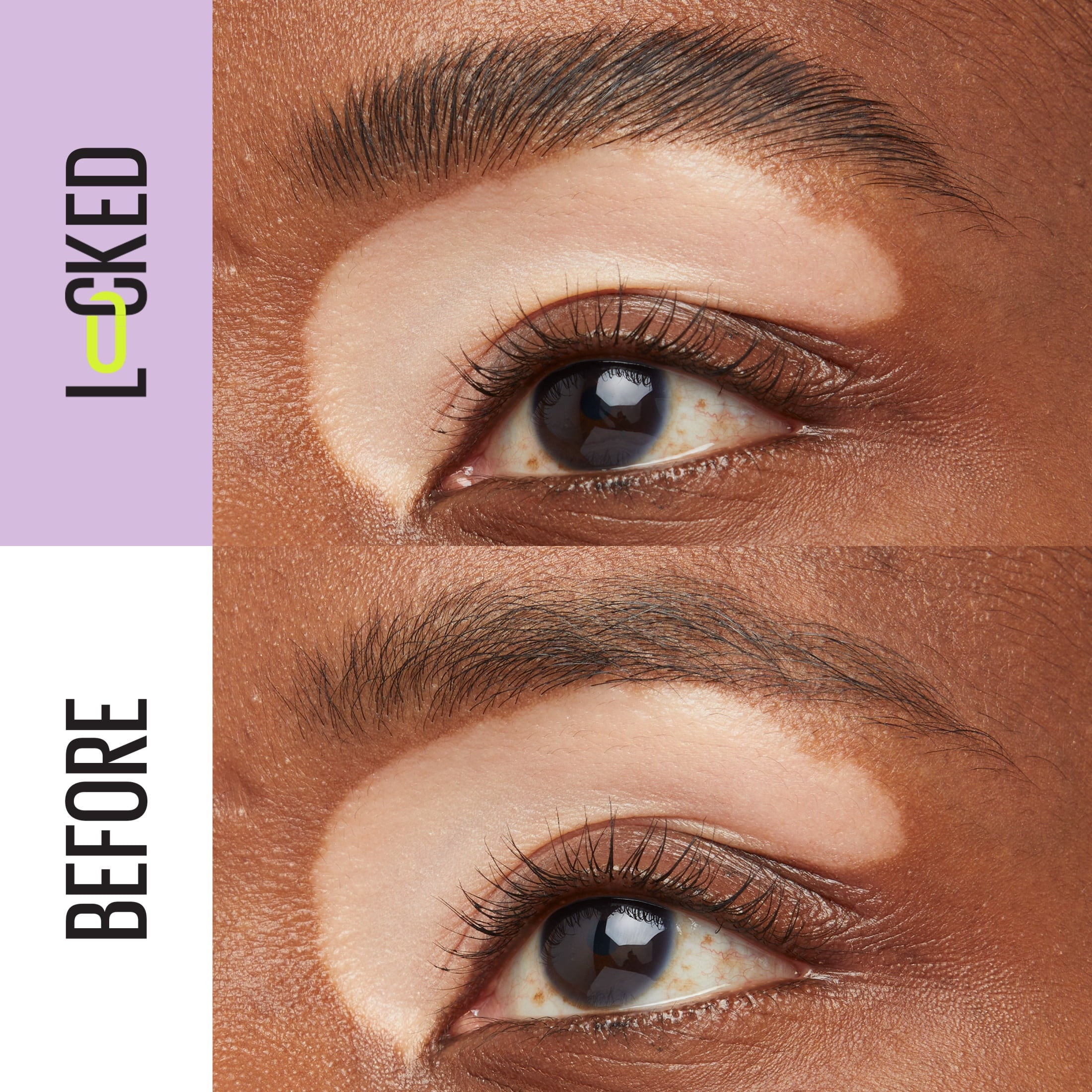 Maybelline Super Lock Brow Glue Tinted Waterproof Eyebrow Gel, Black, 0.23 fl oz
