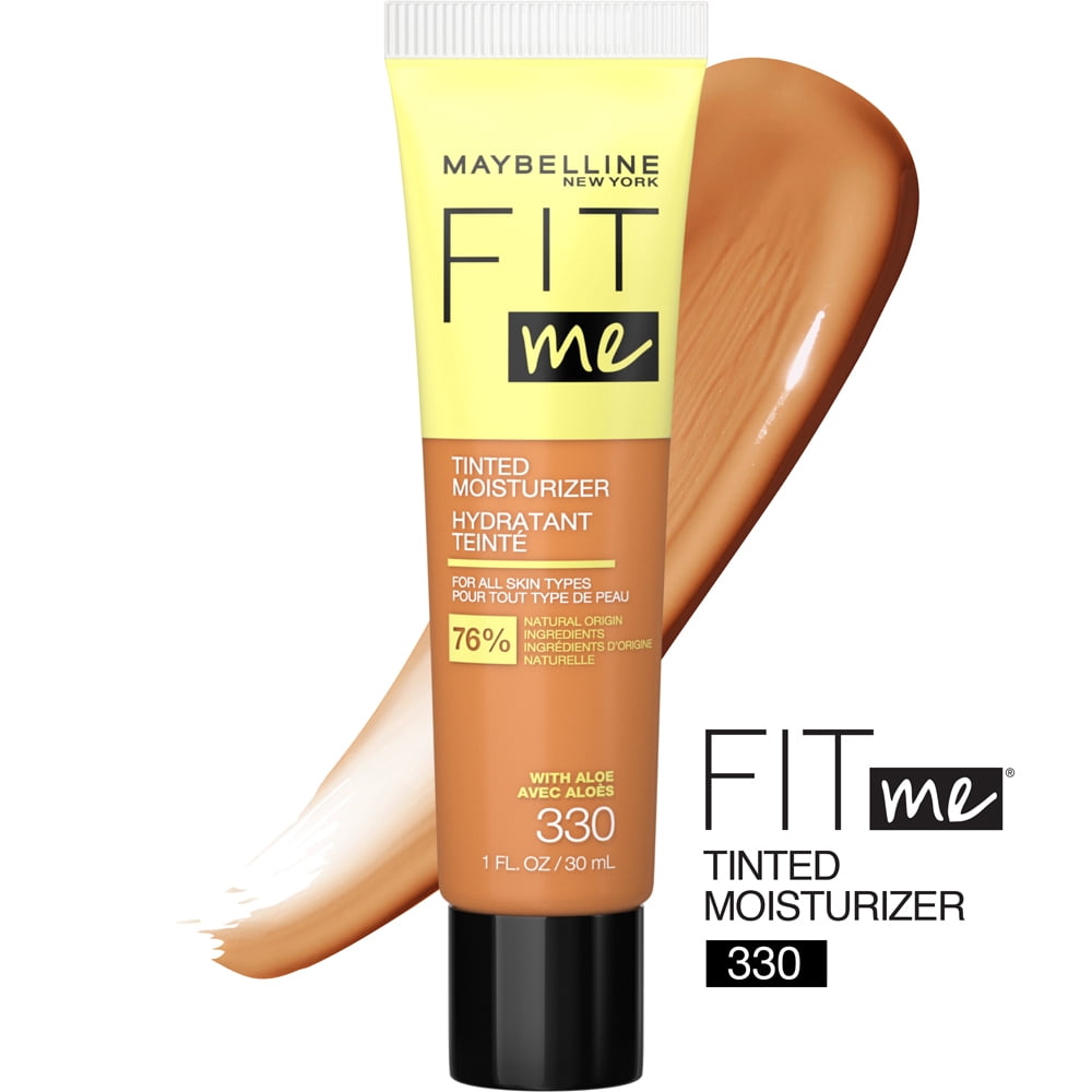 Maybelline Fit Me Tinted Moisturizer, Natural Coverage, Face Makeup, 330, 1 fl. oz.