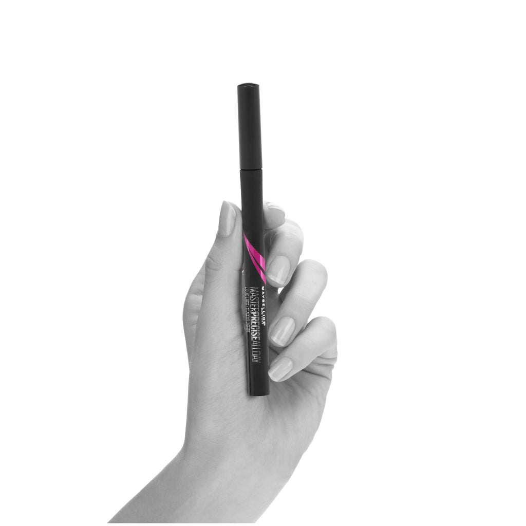 Maybelline EyeStudio Master Precise All Day Liquid Eyeliner Makeup, Black, 2 Pack