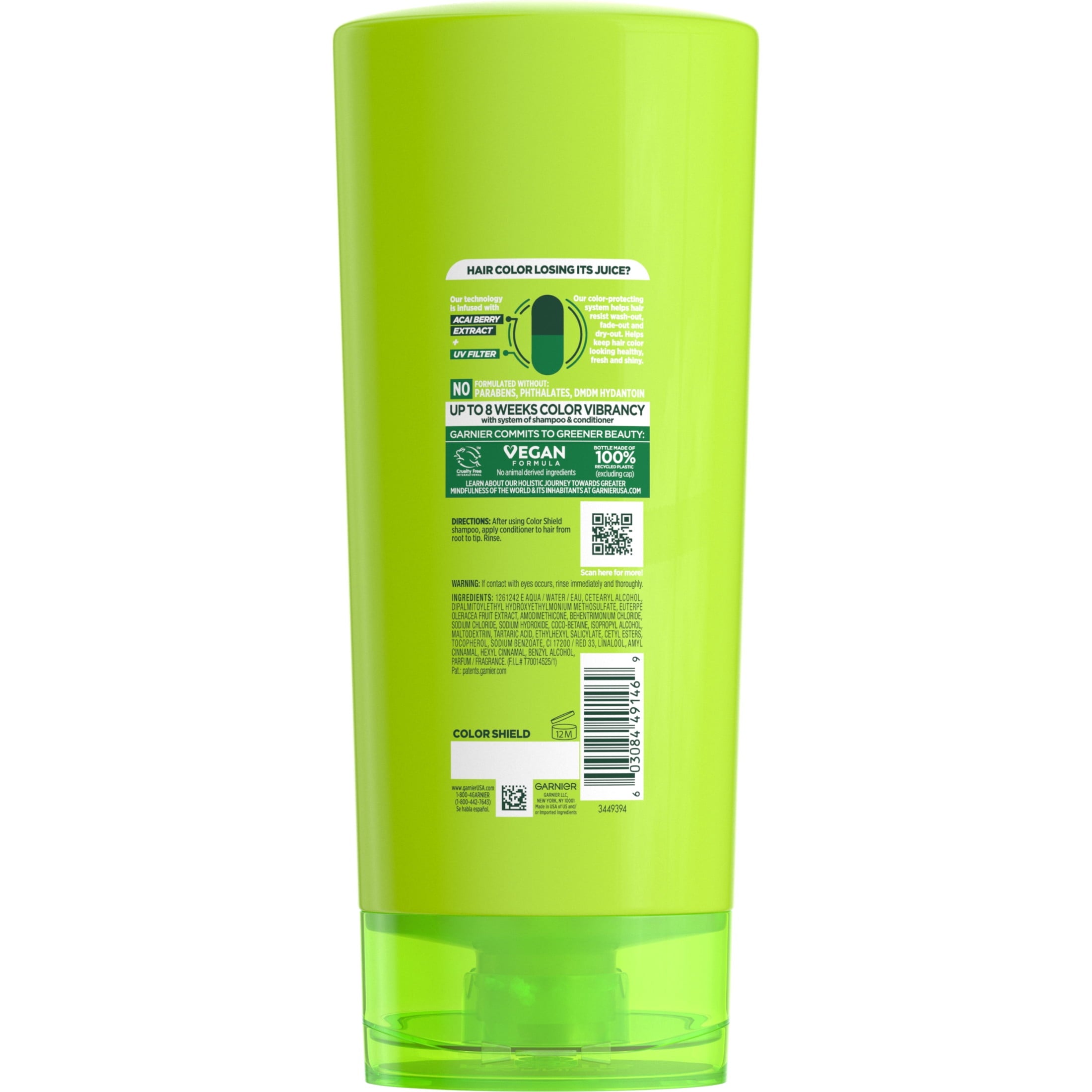 (2 pack) Garnier Fructis Color Shield Color Protecting Conditioner, 21 fl oz