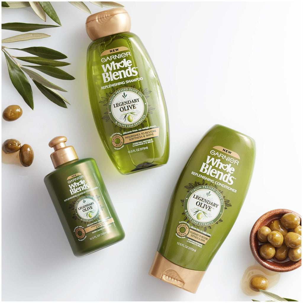 Garnier Whole Blends Replenishing Color Protection Shine Enhancing Daily Conditioner, 12.5 fl oz