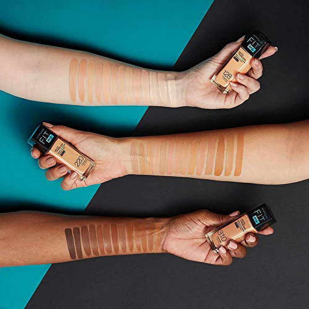 Maybelline Fit Me Matte + Poreless Normal to Oily Liquid Foundation with Clay, 110 Porcelain