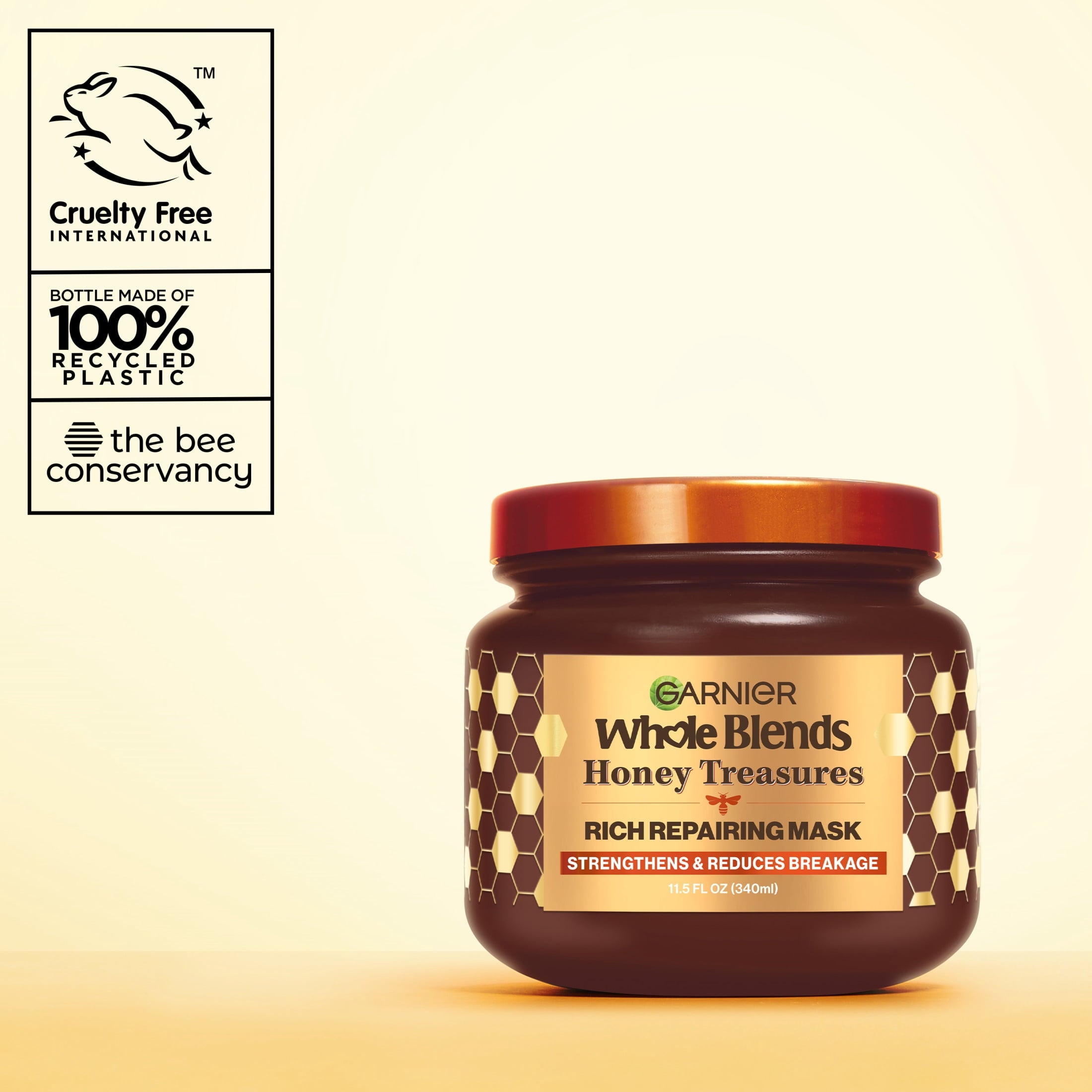 Garnier WB HONEY TREA J340ML ENG, 11.5 fl oz