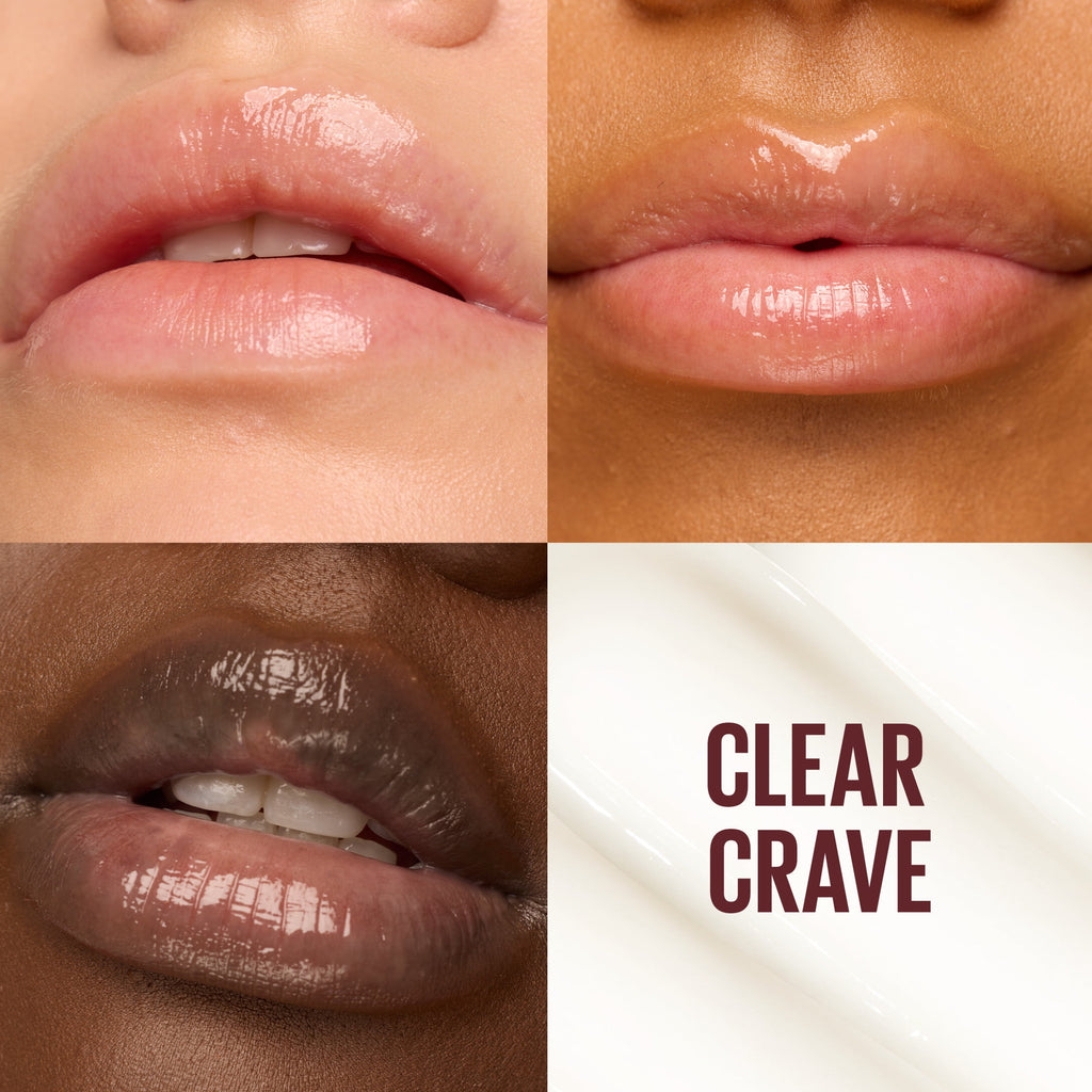 Maybelline Lifter Glaze Hydrating Lip Gloss Oil Balm with Hydrating Oil Blend, Clear Crave, 0.1 oz