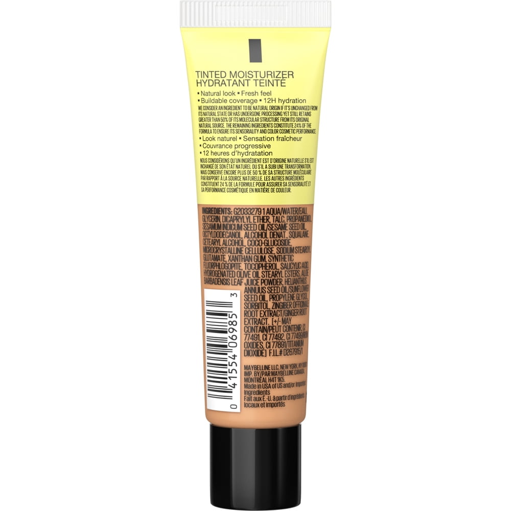Maybelline Fit Me Tinted Moisturizer, Natural Coverage, Face Makeup, 322, 1 oz.