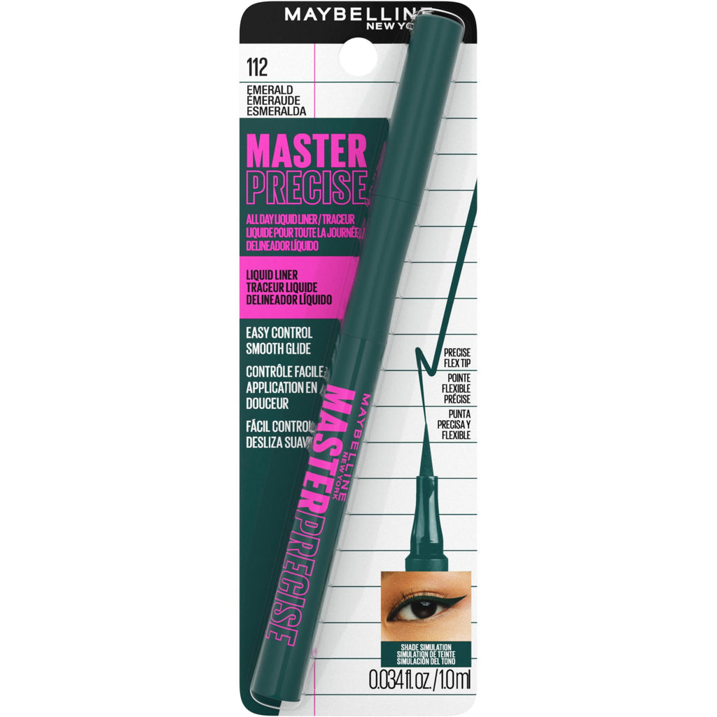 Maybelline Master Precise All Day Liquid Eyeliner, Emerald Green