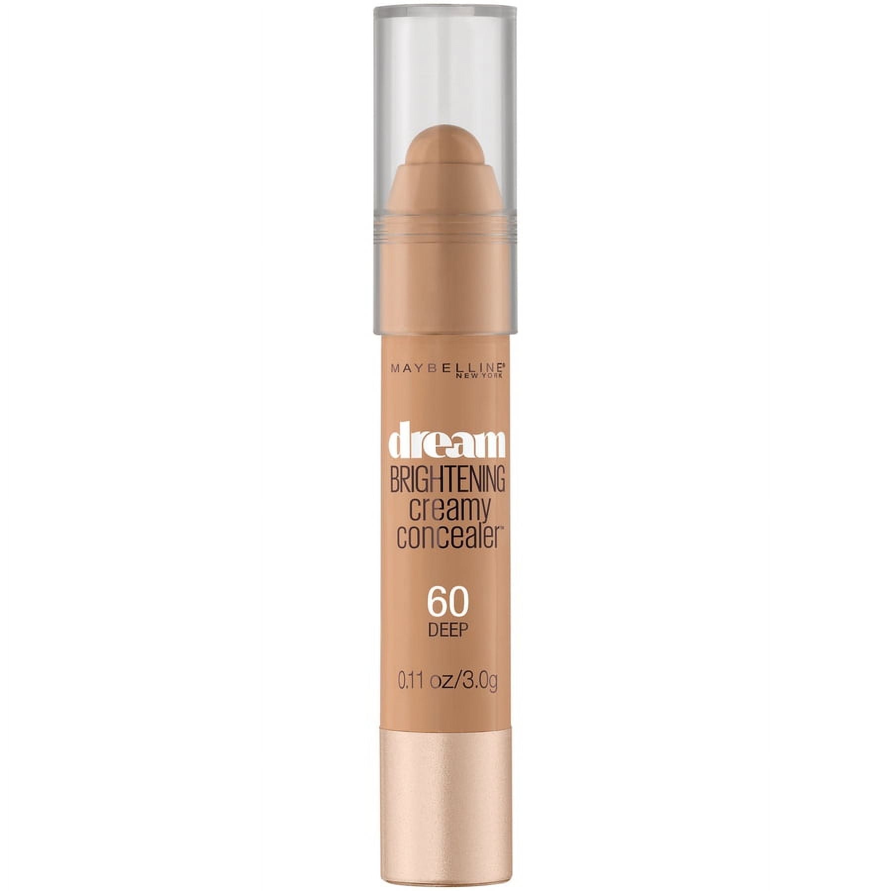 Maybelline Dream Brightening Creamy Concealer, 60 Deep, 0.11 oz