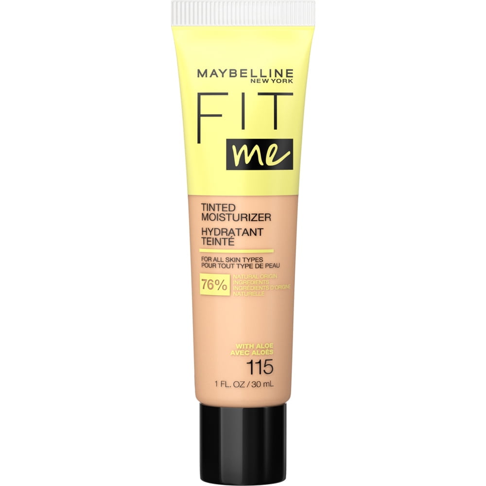 Maybelline Fit Me Tinted Moisturizer, Natural Coverage, 115, 1 fl oz
