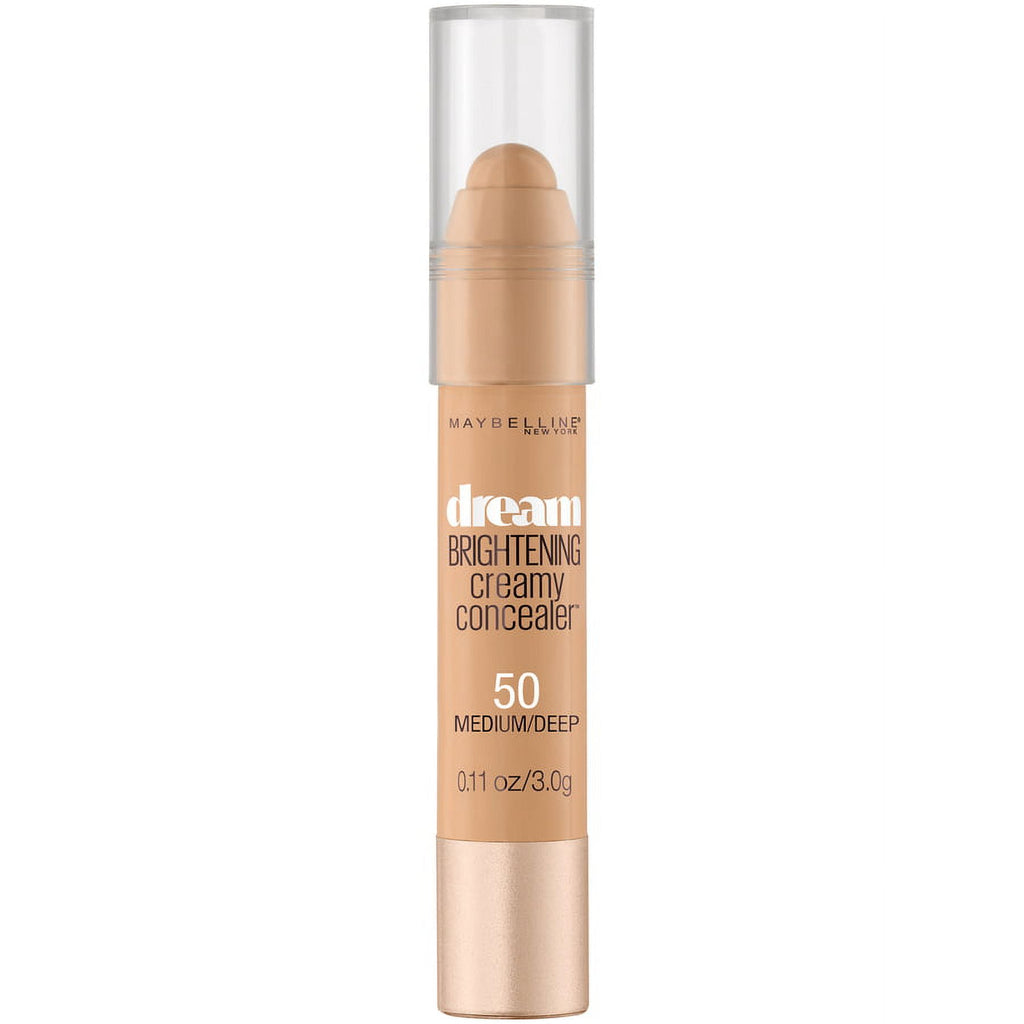 Maybelline Dream Brightening Creamy Concealer, 50 Medium & Deep, 0.11 oz