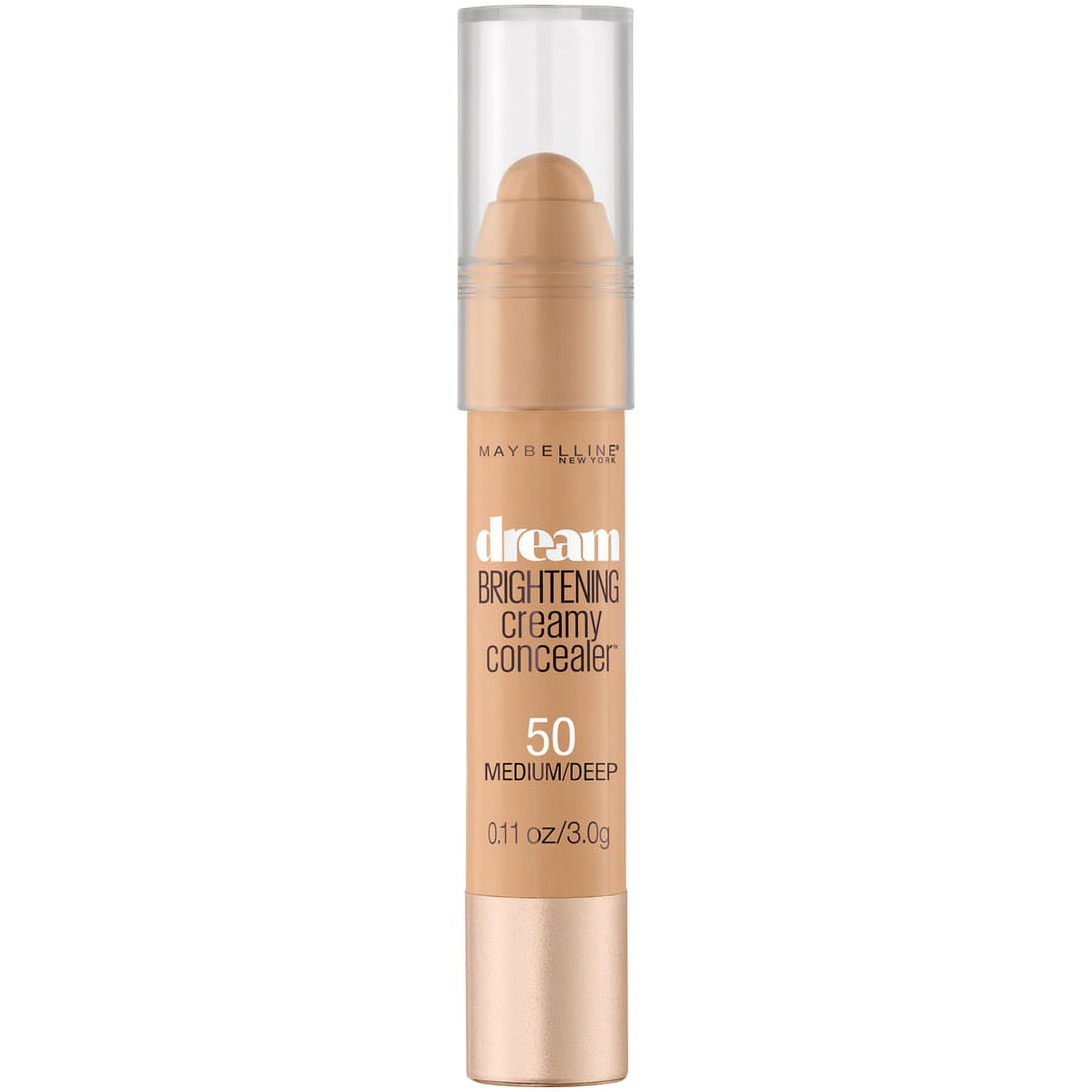 Maybelline Dream Brightening Creamy Concealer, 50 Medium & Deep, 0.11 oz
