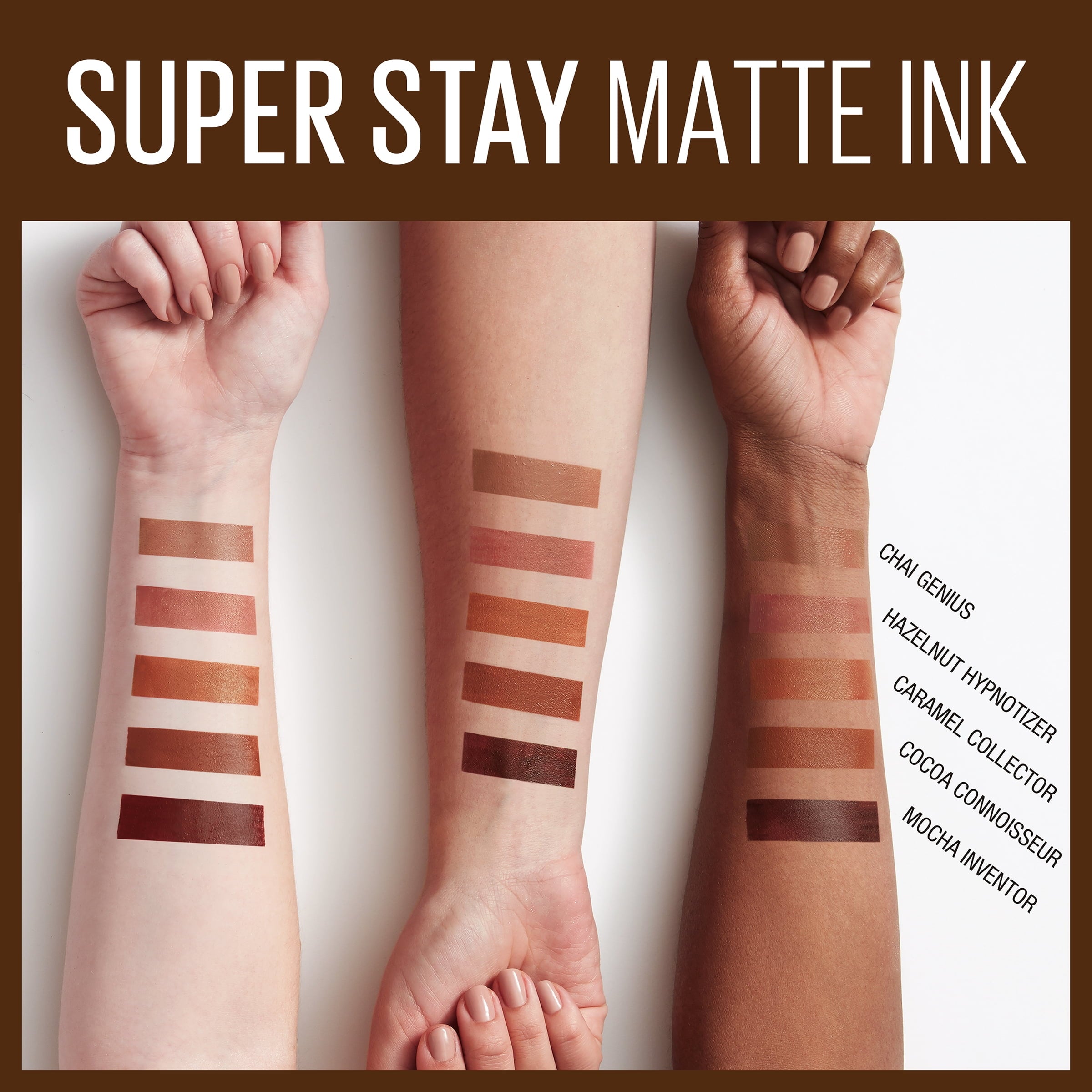 Maybelline SuperStay Matte Ink Liquid Lipstick, Coffee Edition, Hazelnut Hypnotizer, 0.17 fl. oz.