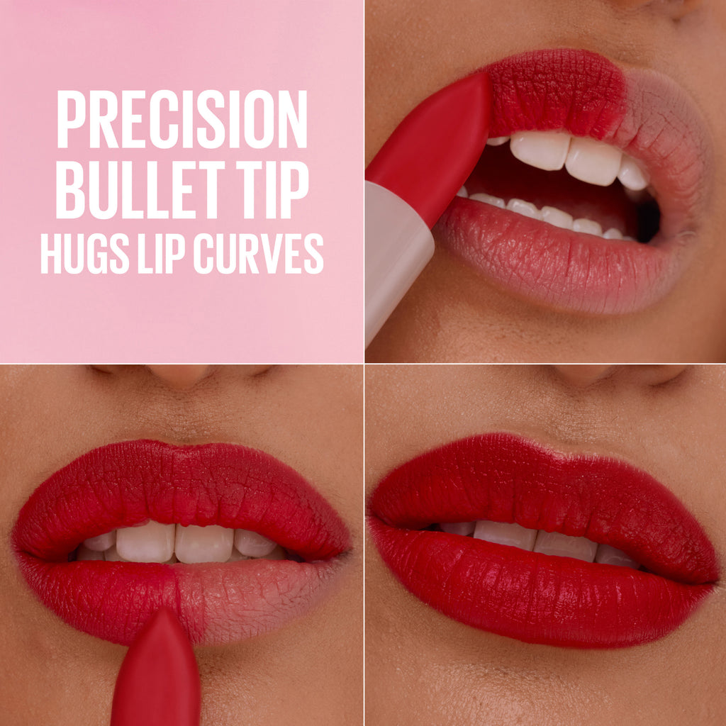 Maybelline Serum Lipstick, Matte Finish, Oil-Blend and Hyaluronic Acid, 004 Wild Card, 0.12 oz