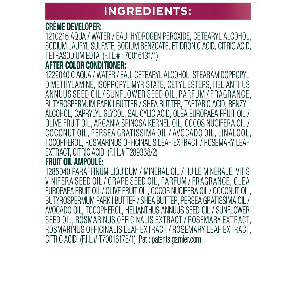 Garnier Nutrisse Ultra Color Hair Color Tool Kit, Permenant Hair Dye, RP1 Cherry Flamingo