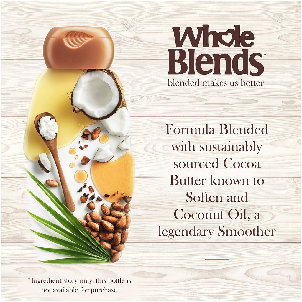 Garnier Whole Blends Smoothing Shampoo With Coconut Oil & Cocoa Butter Extracts, 12.5 Fl Oz (Packaging May Vary), 2 Count