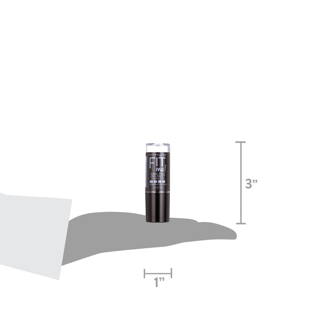 Maybelline Fit Me Matte + Poreless Shine-Free Stick Foundation Makeup, 110 Porcelain, 0.32 oz